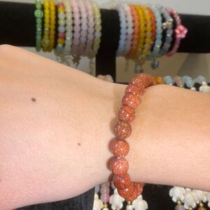 Elegant Goldstone Beaded Bracelet
